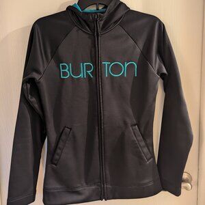 Burton Dryride Women's black zip up sweatshirt hoodie.  Size small